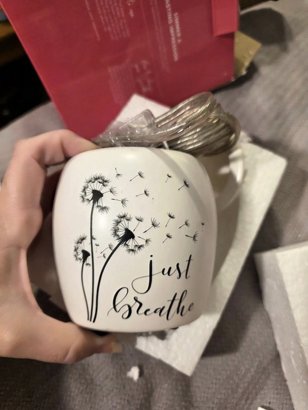 Pink Zebra Just Breathe Simmer Pot in White & Black